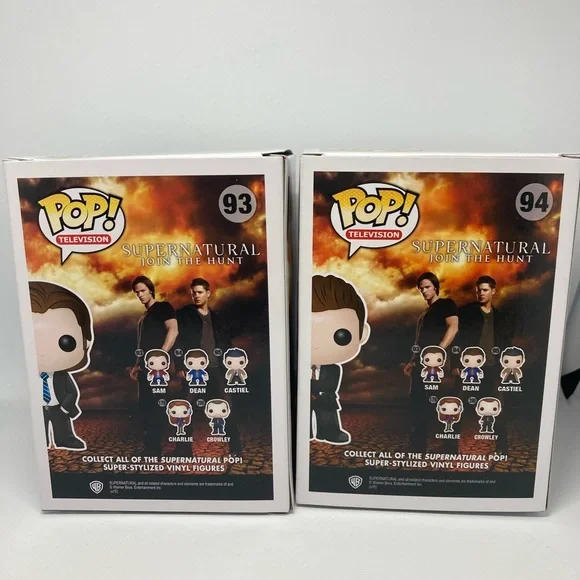 Funko Pop! Sam And Dean FBI Suit Supernatural POP Figures #93 -#94